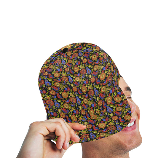 Steampunk Bird Design Themed Print Snapback Cap
