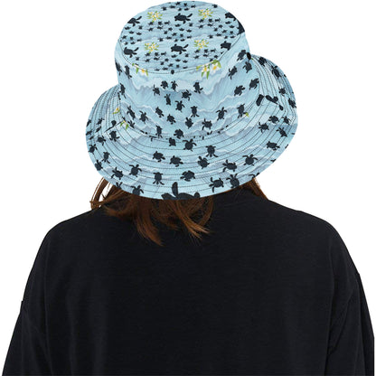 Sea Turtle Pattern Print Design T011 Unisex Bucket Hat