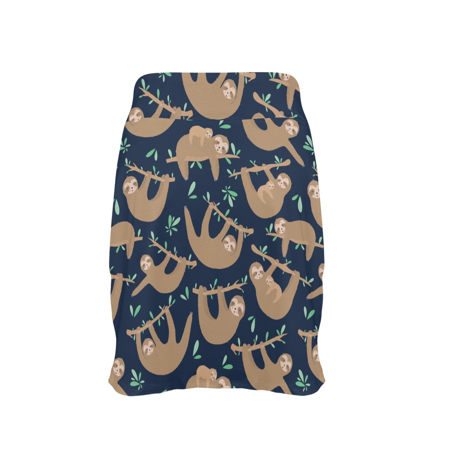 Sloth Print Design LKS307 17" Golf & Pickleball Skort with Pockets