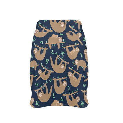 Sloth Print Design LKS307 17" Golf & Pickleball Skort with Pockets