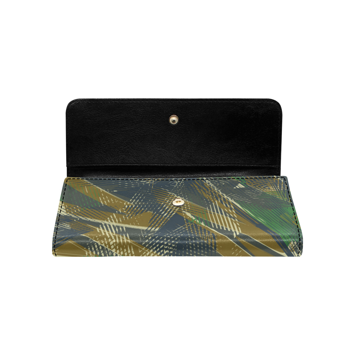 Military Camouflage Pattern Print Design 01 Women's Trifold Wallet