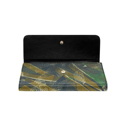 Military Camouflage Pattern Print Design 01 Women's Trifold Wallet