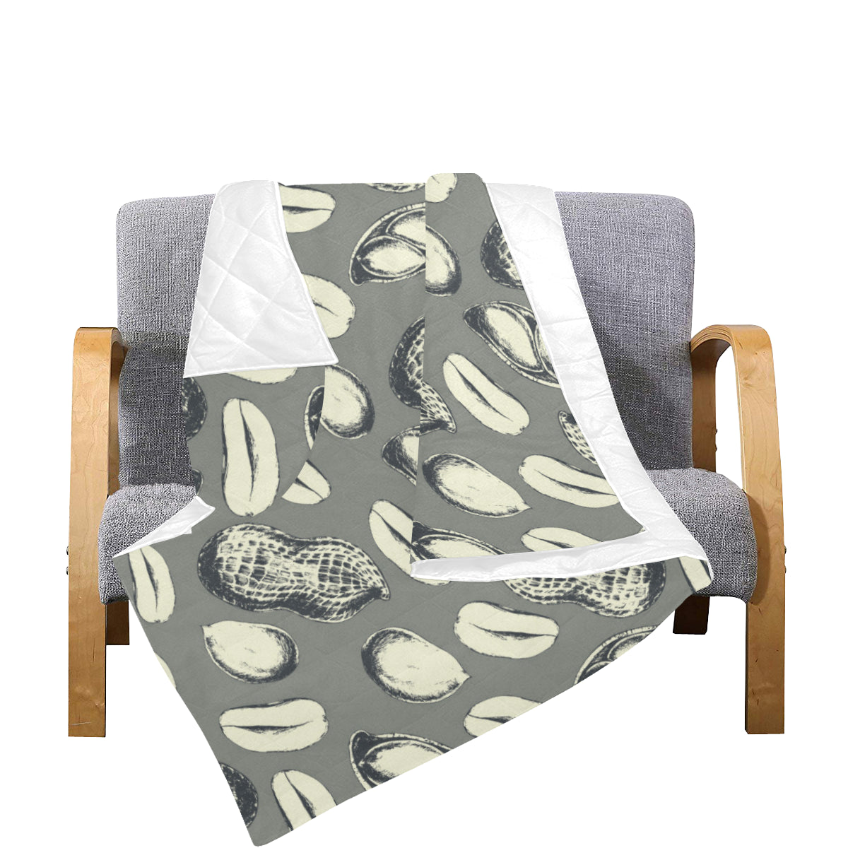 Peanut Pattern Print Design A01 Premium Quilt