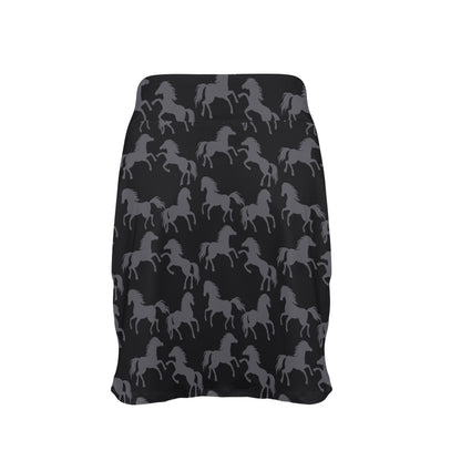 Horse Print Design LKS305 17" Golf & Pickleball Skort with Pockets