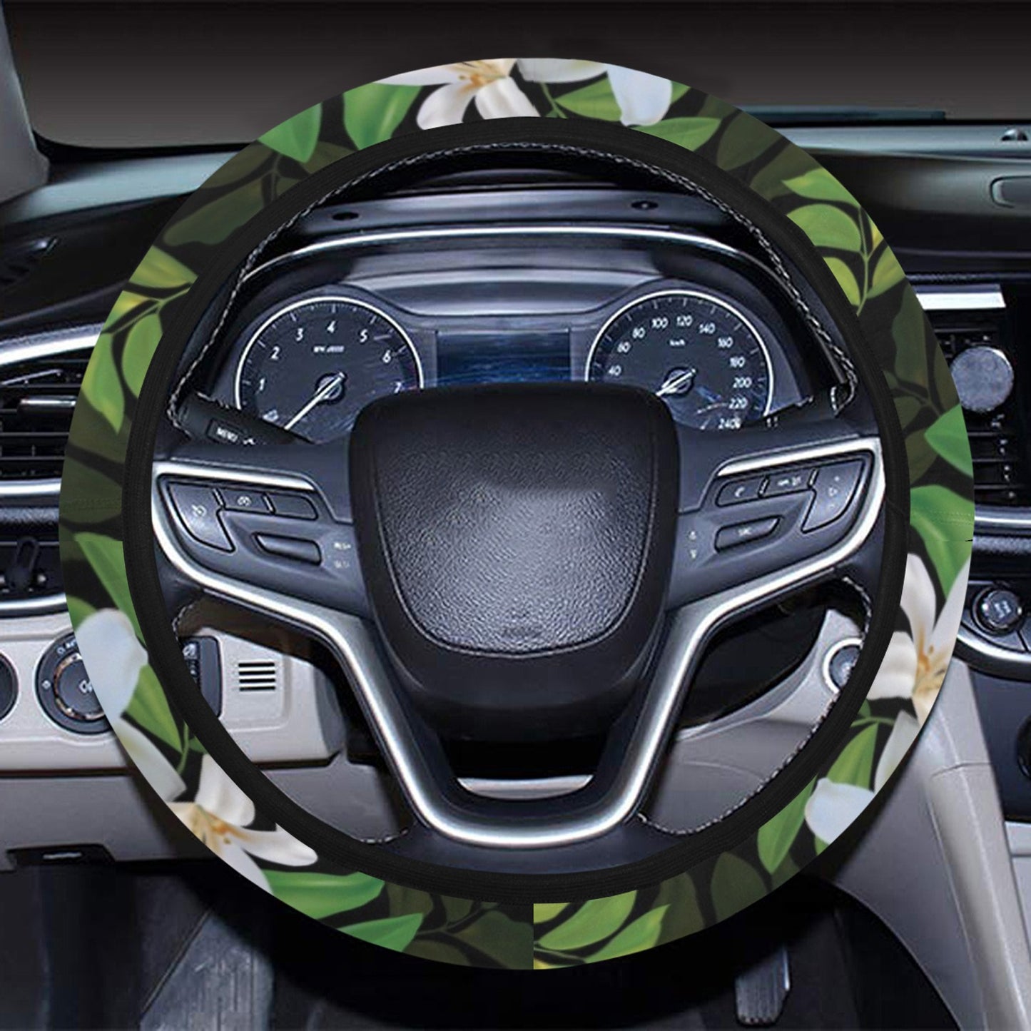 Sampaguita Print Design LKS301 Steering Wheel Cover with Elastic Edge