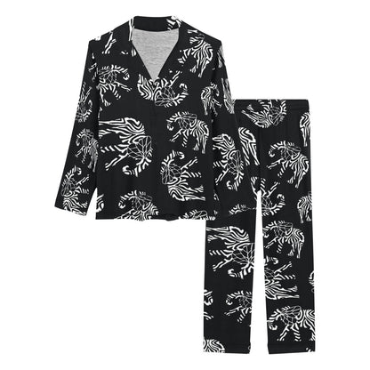 Elephant Tribal Women's Long Pajama Set