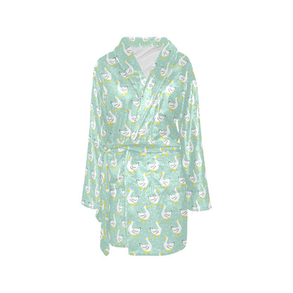 Goose Print Design LKS404 Women's Fleece Robe