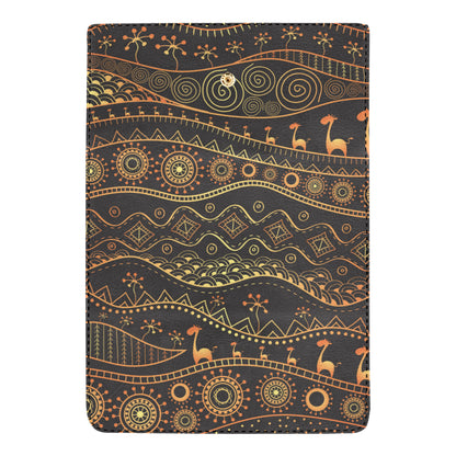 Gold African Design Women's Trifold Wallet