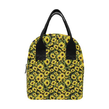 Sunflower Fresh Bright Color Print Insulated Lunch Bag