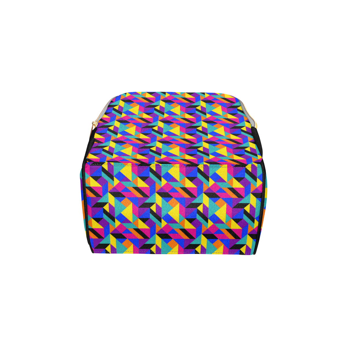 90s Colorful Pattern Print Design 1 Diaper Bag Backpack