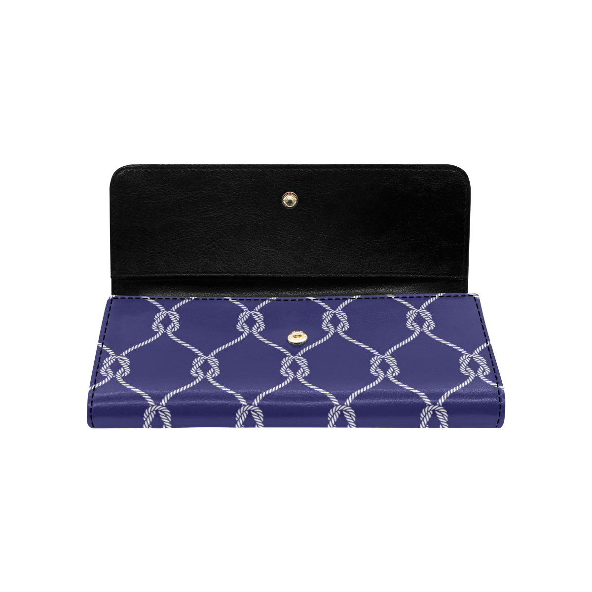 Rope Pattern Print Design A03 Women's Trifold Wallet