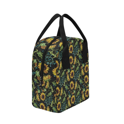 Sunflower Print Design LKS308 Insulated Lunch Bag