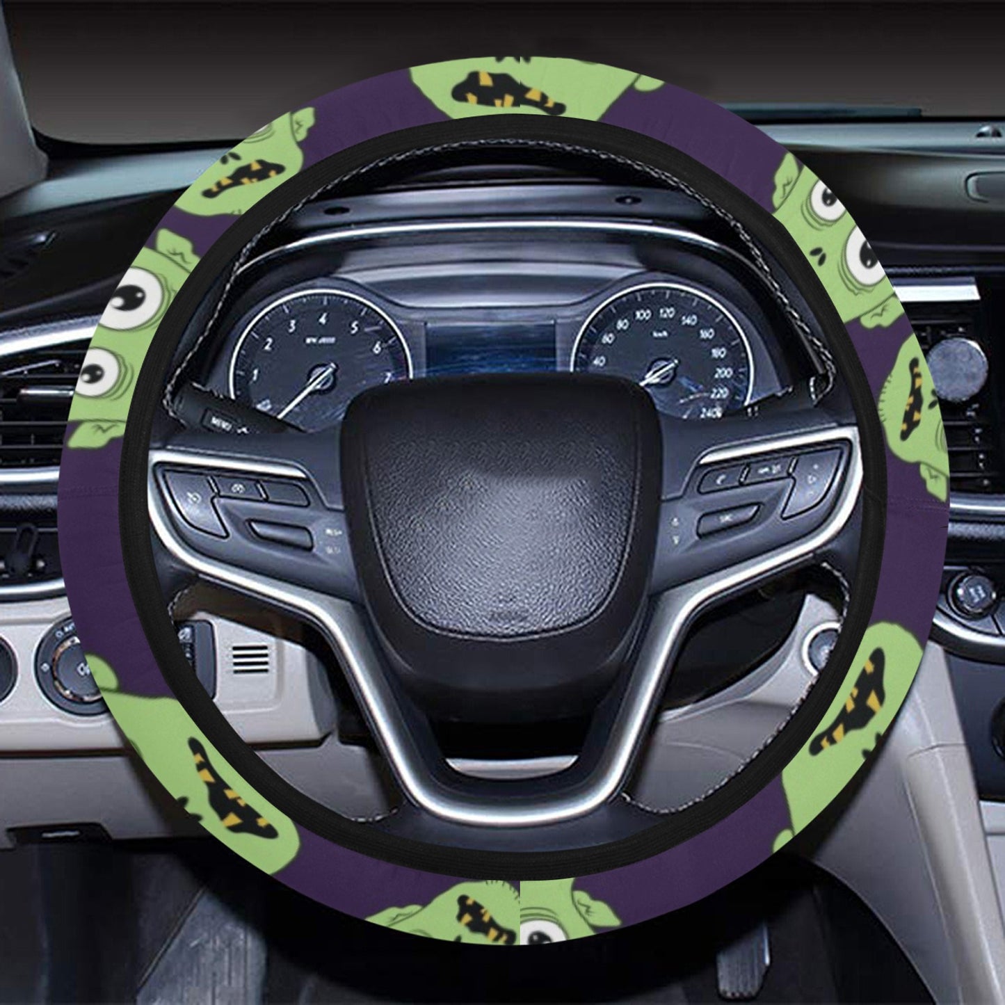 Zombie Print Design LKS303 Steering Wheel Cover with Elastic Edge
