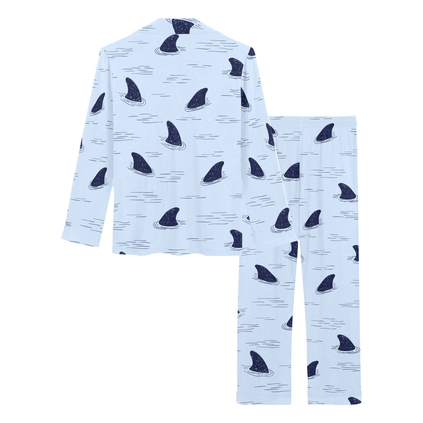 Shark Fin Women's Long Pajama Set