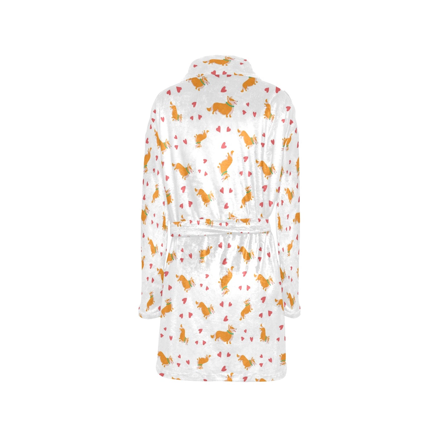Cardigan Welsh Corgis Pattern Print Design 04 Women's Fleece Robe