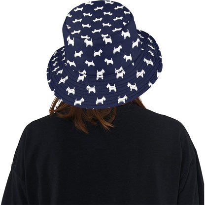 Scottish Terriers Print Design LKS3019 Unisex Bucket Hat