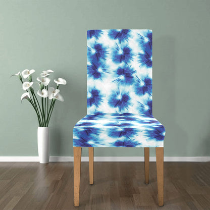 Tie Dye Blue Print Design LKS305 Dining Chair Slipcover