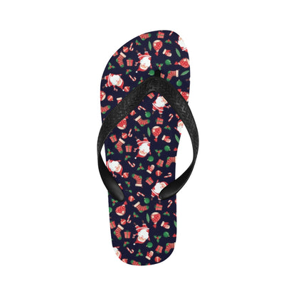 Santa Christmas Themed Print Design LKS304 Flip Flops