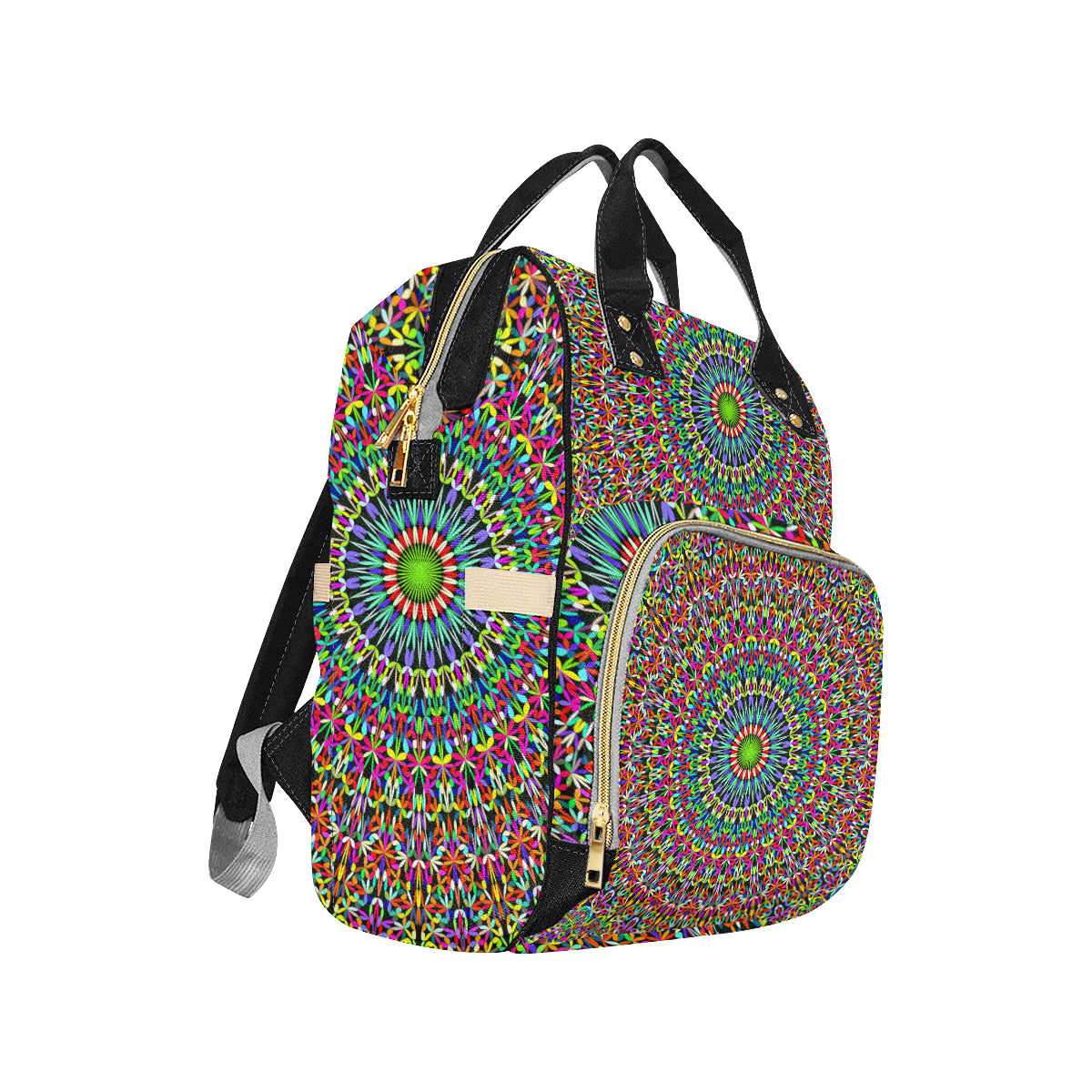 Bohemian Colorful Style Print Diaper Bag Backpack