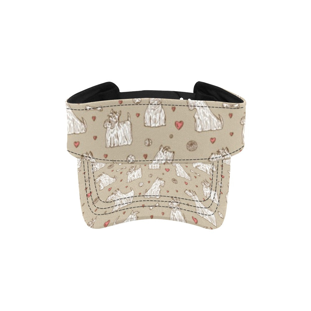 Scottish Terriers Print Design LKS3017 Unisex Sun Visor