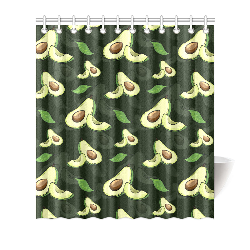 Avocado Pattern Print Design AC07 Shower Curtain