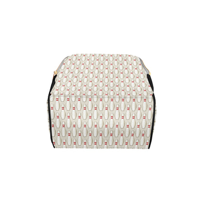 Bowling Pin Pattern Print Design 01 Diaper Bag Backpack