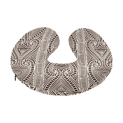 Maori Pattern Print Design 04 U-Shaped Travel Neck Pillow