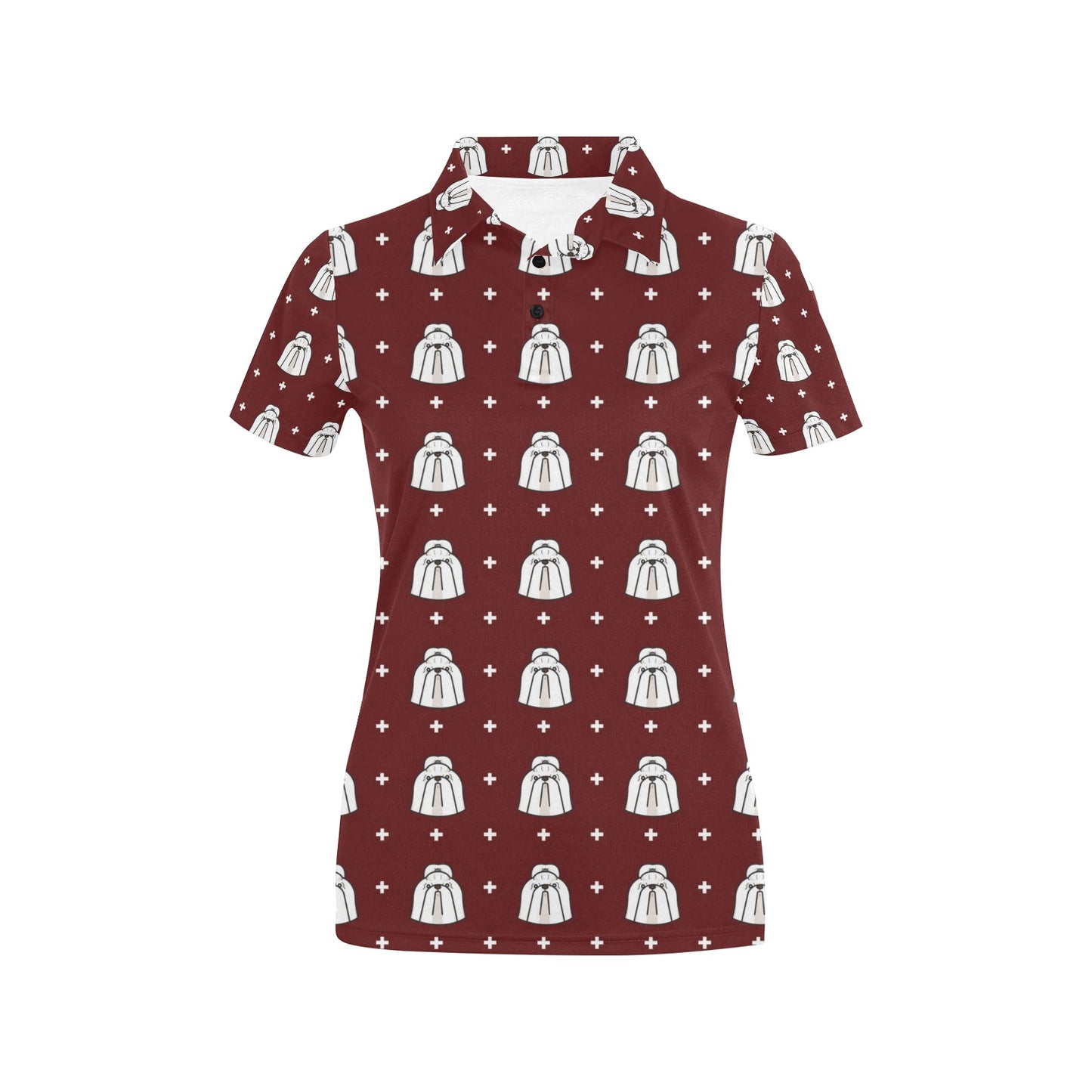 Shih Tzu Print Design LKS301 Women's Polo Shirt