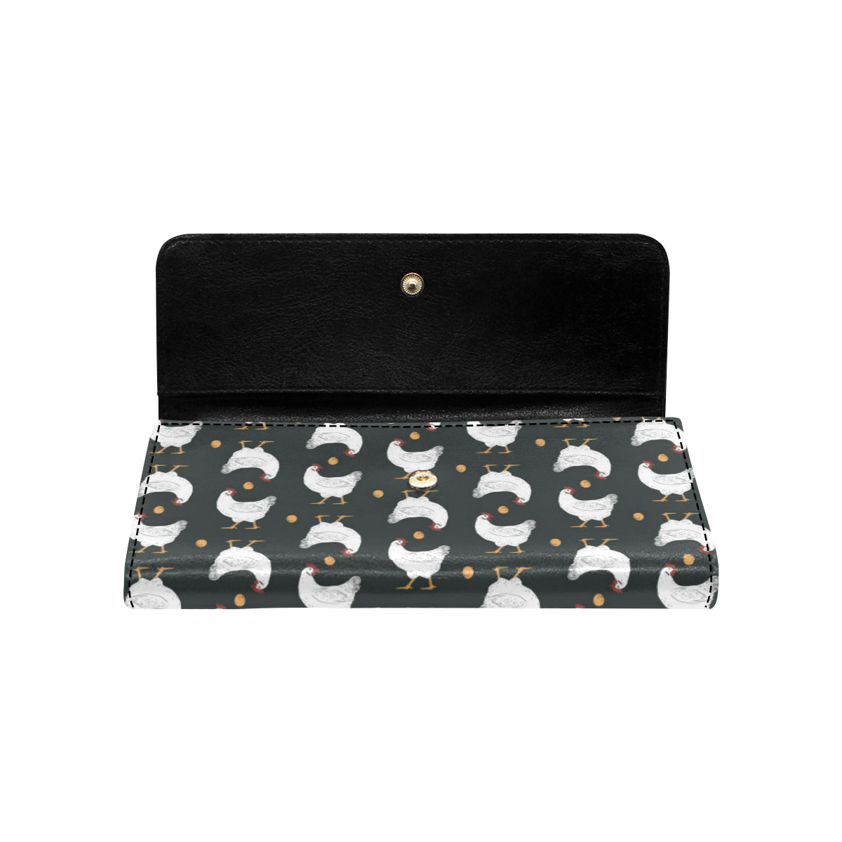 Chicken Pattern Print Design 06 Women's Trifold Wallet