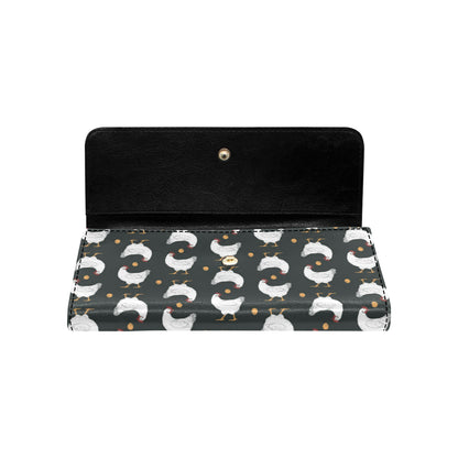 Chicken Pattern Print Design 06 Women's Trifold Wallet