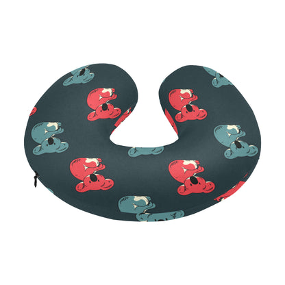 Koala Pattern Print Design 02 U-Shaped Travel Neck Pillow