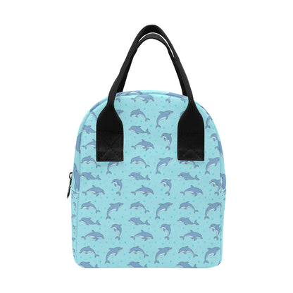 Dolphin Baby Cute Print Pattern Insulated Lunch Bag