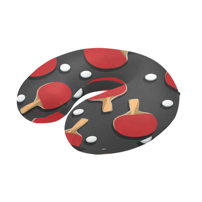 Ping Pong Pattern Print Design A05 U-Shaped Travel Neck Pillow