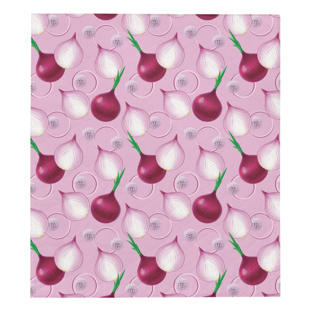 Onion Pattern Print Design A01 Premium Quilt