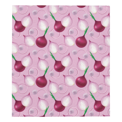 Onion Pattern Print Design A01 Premium Quilt