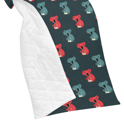 Koala Pattern Print Design 02 Premium Quilt