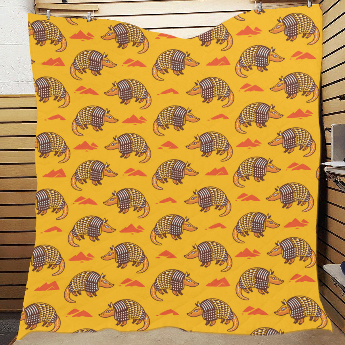 Armadillo Pattern Print Design 03 Premium Quilt