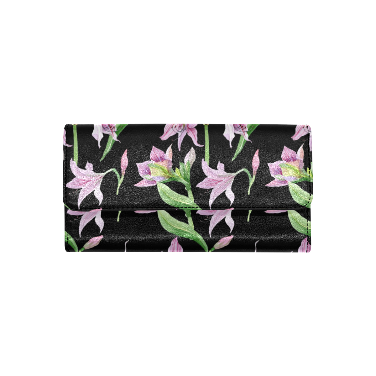 Amaryllis Pattern Print Design AL08 Women's Trifold Wallet