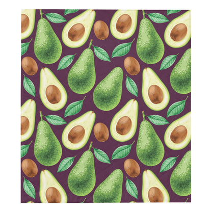 Avocado Pattern Print Design AC08 Premium Quilt