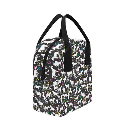 Horse Hoof Colorful Print Design LKS301 Insulated Lunch Bag