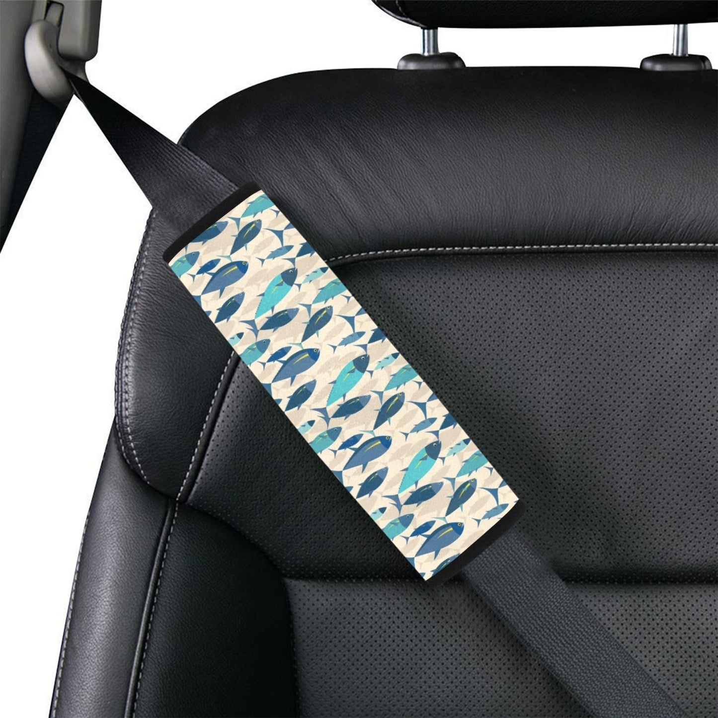 Tuna Fish Print Design LKS302 Car Seat Belt Cover