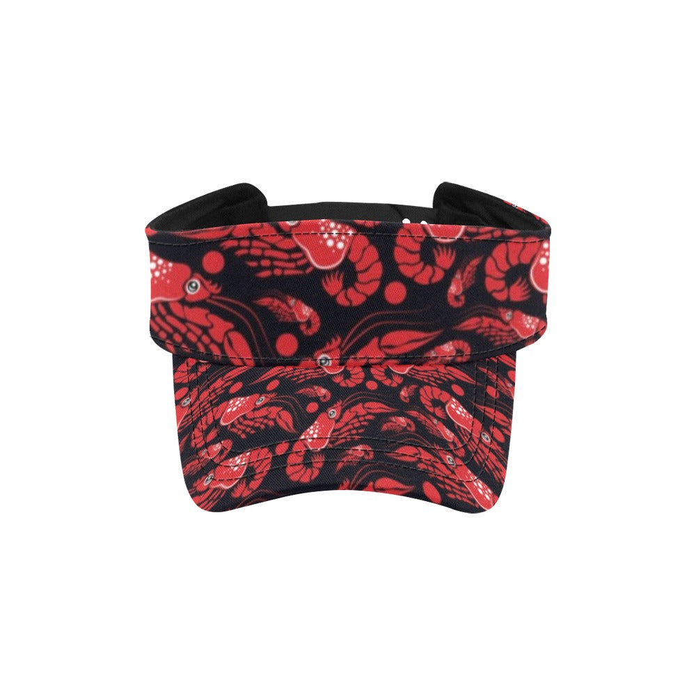 Shrimp Print Design LKS303 Unisex Sun Visor