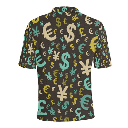 Money Pattern Print Design 01 Men Polo Shirt