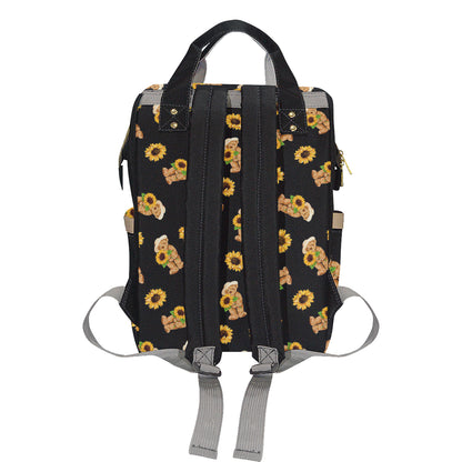 Sunflower Pattern Print Design SF016 Diaper Bag Backpack