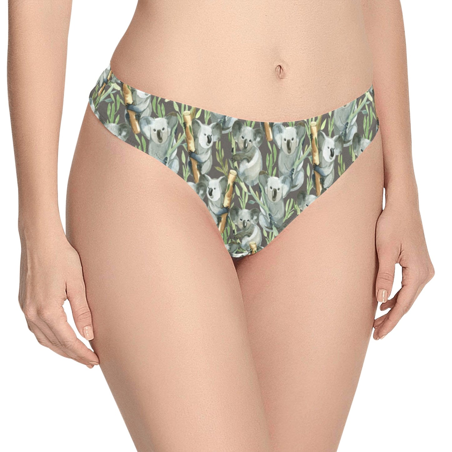 Koala Pattern Design Print Women's Thongs