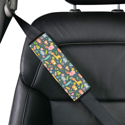 Safari Animal Cartoon Print Design LKS305 Car Seat Belt Cover
