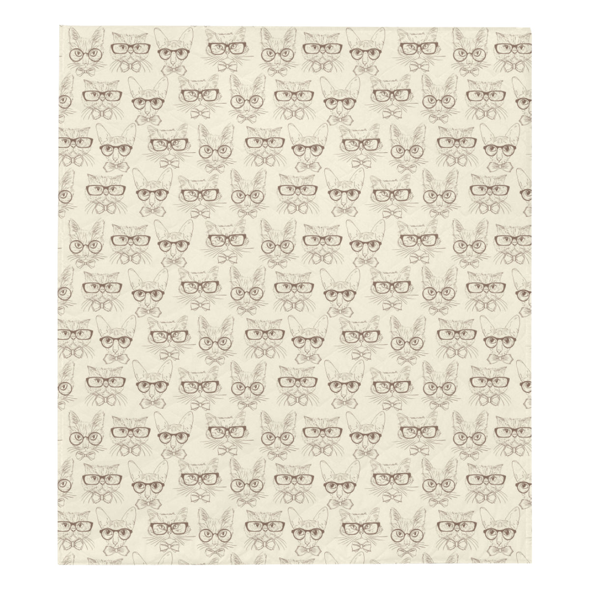 Cat Pattern Print Design 02 Premium Quilt
