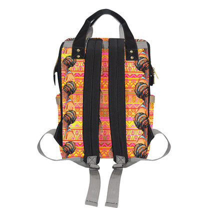 African Girl Aztec Diaper Bag Backpack