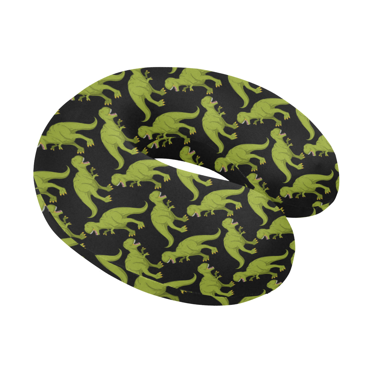 T Rex Pattern Print Design A02 U-Shaped Travel Neck Pillow