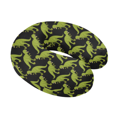 T Rex Pattern Print Design A02 U-Shaped Travel Neck Pillow